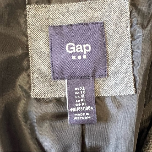 Men’s Gap grey lined blazer SZ XL - Picture 3 of 4